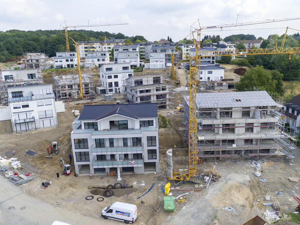 Luftbildaufnahme des Baugebietes Dörnerbusch, Stand 2019