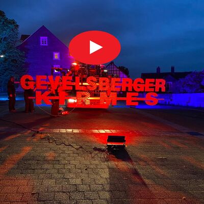 Feuerwerk der Gevelsberger Kirmes - live übertragen von der Drohnengruppe der Feuerwehr Gevelsberg